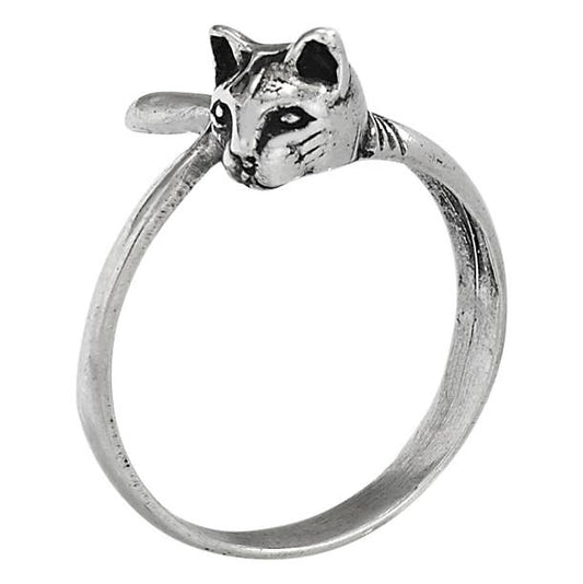 Tiger Mountain Jewelry - Ready To Pounce Sterling Silver Cat Ring: 8
