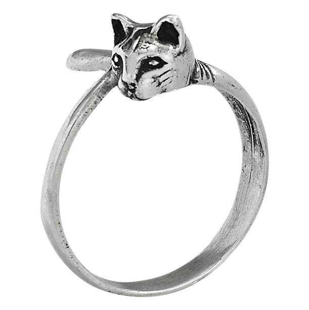 Tiger Mountain Jewelry - Ready To Pounce Sterling Silver Cat Ring: 6