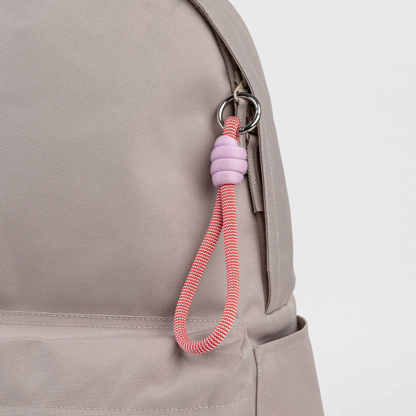 VERLOOP | knits - Colorblock Loop Keychain: Black