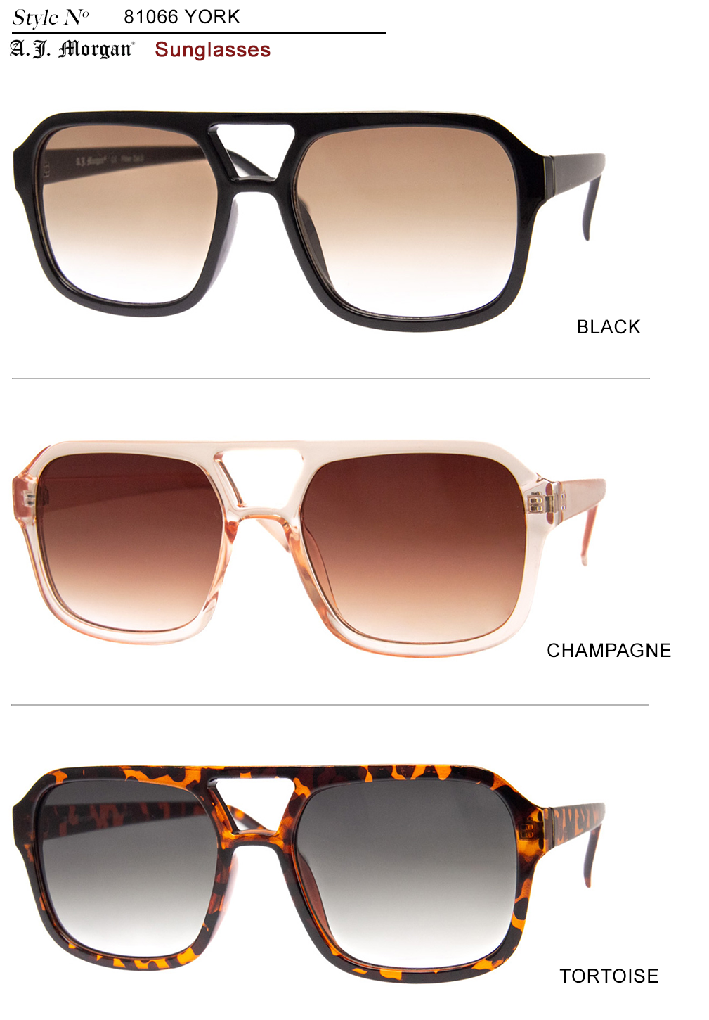 A.J. Morgan - York - Sunglasses: Tortoise