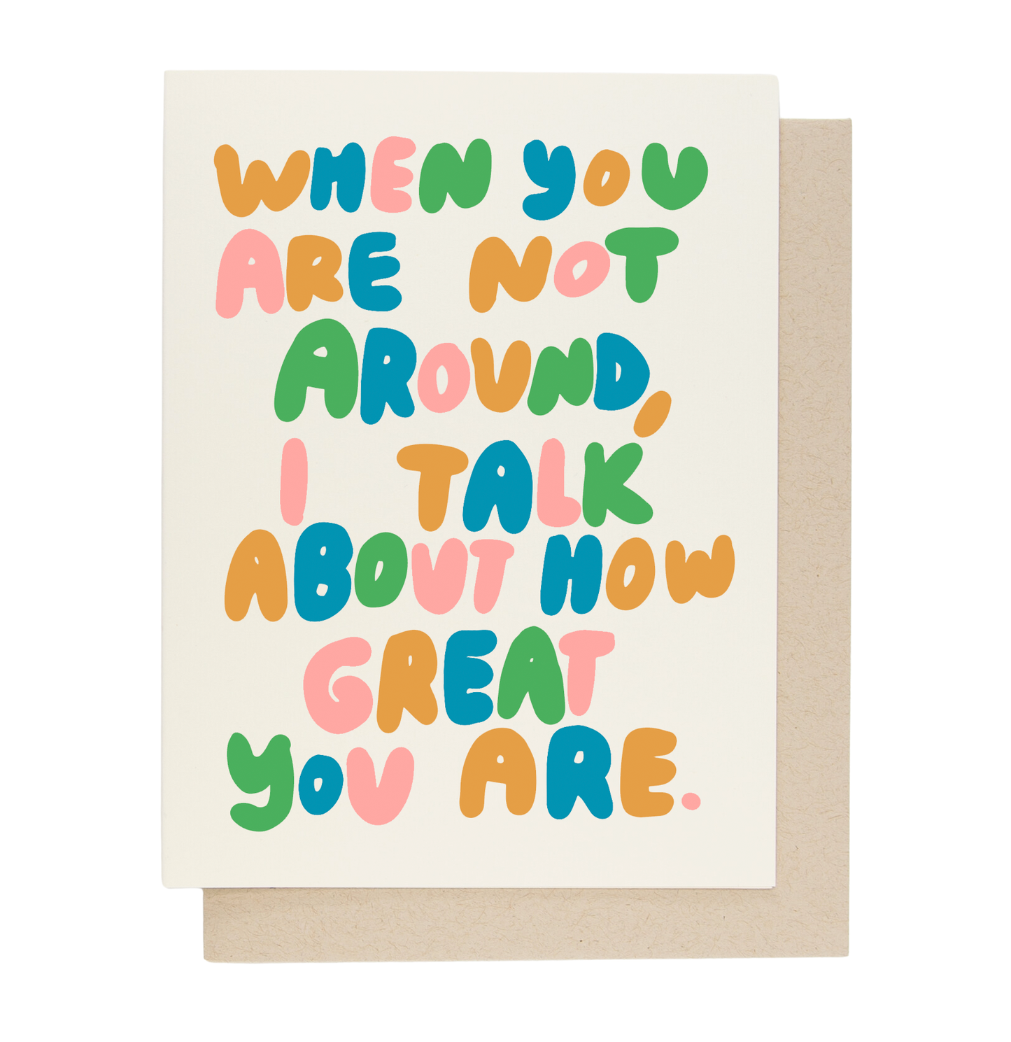 People I've Loved - I Talk About You Card