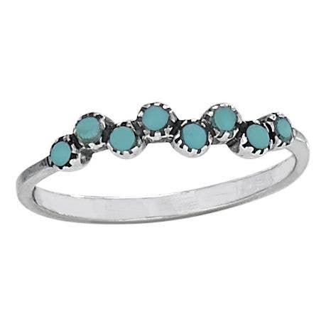 Tiger Mountain Jewelry - Fairy Tears Turquoise Sterling Silver Ring: 9