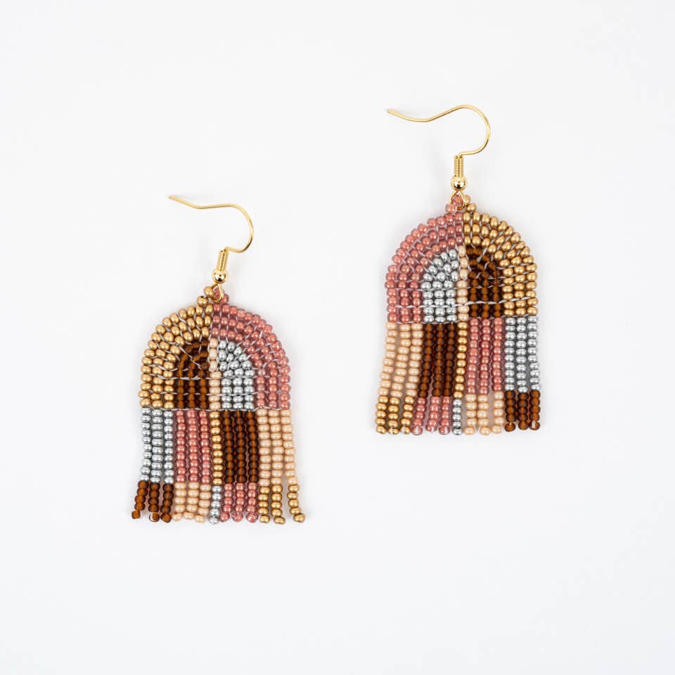 Altiplano - Patchwork Arco Earrings: Bauhaus