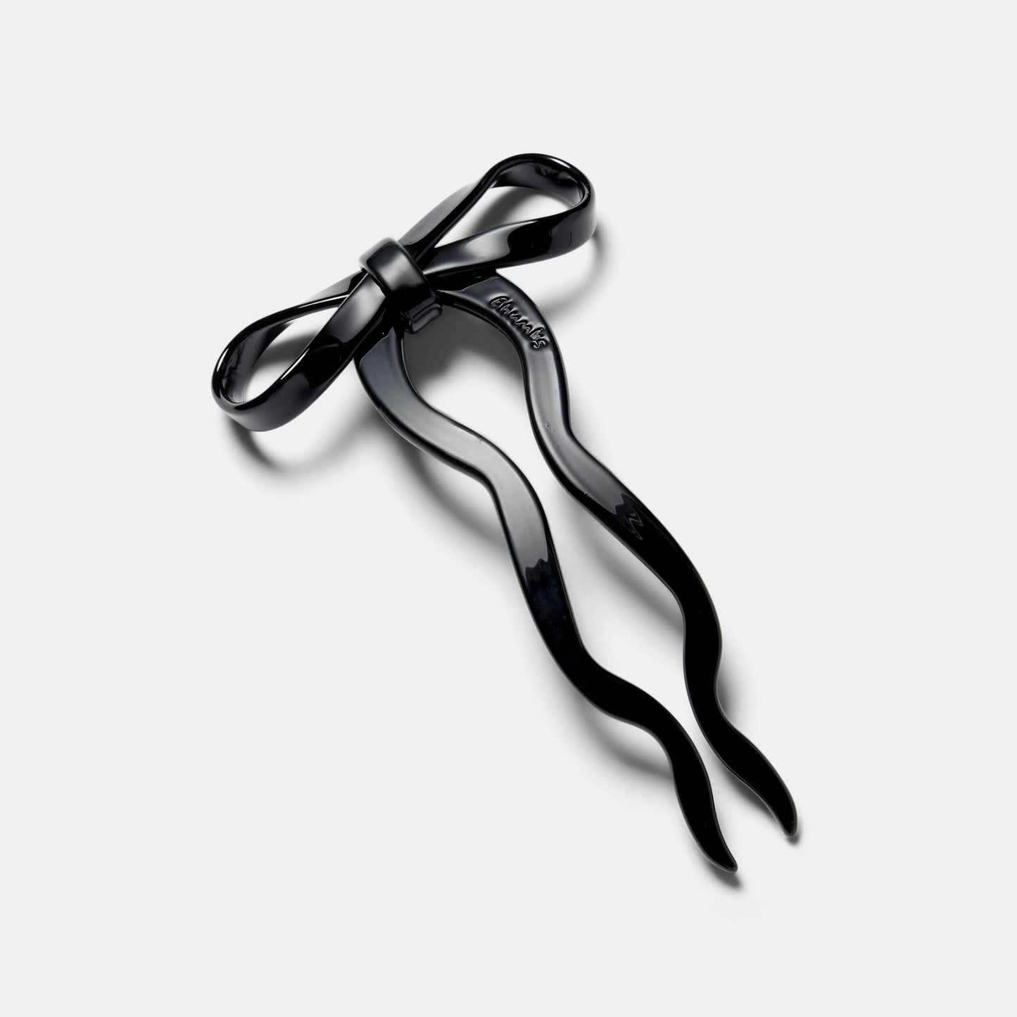 CHUNKS - Bow Hairpin in Large Black