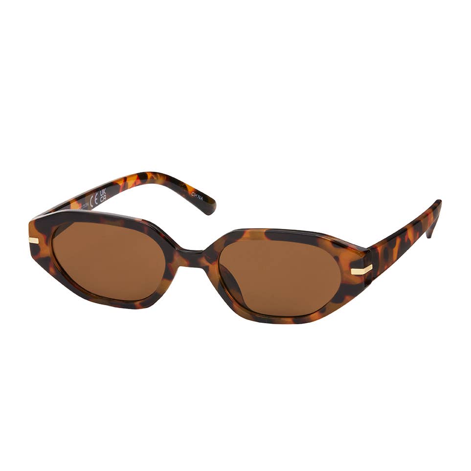 Blue Gem Sunglasses Inc - 1151 - NEW - Rose Rectangle Vintage Sunglasses