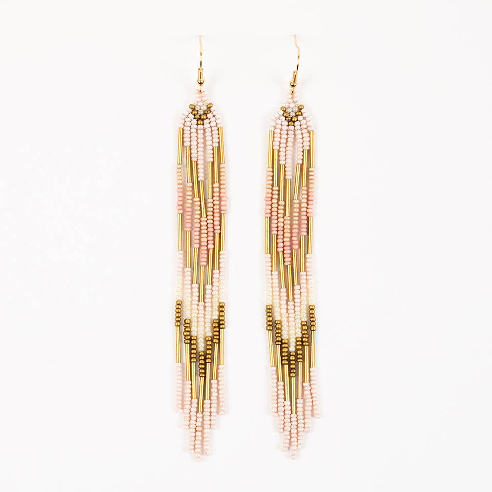 Free Spirit Fringe Earrings: Deep Pop