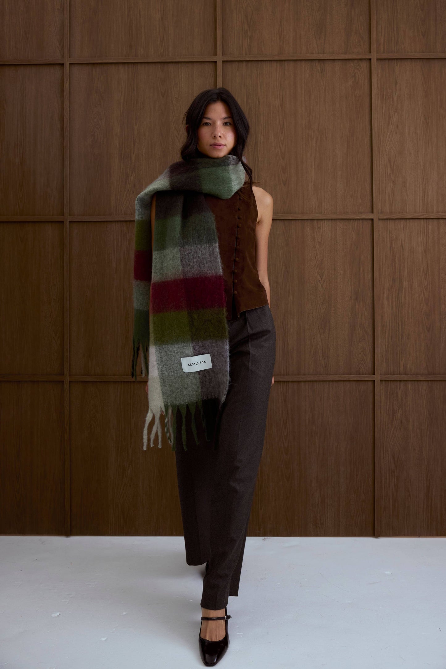 The Reykjavik Scarf - 100% Recycled - Mossy Green - FW25