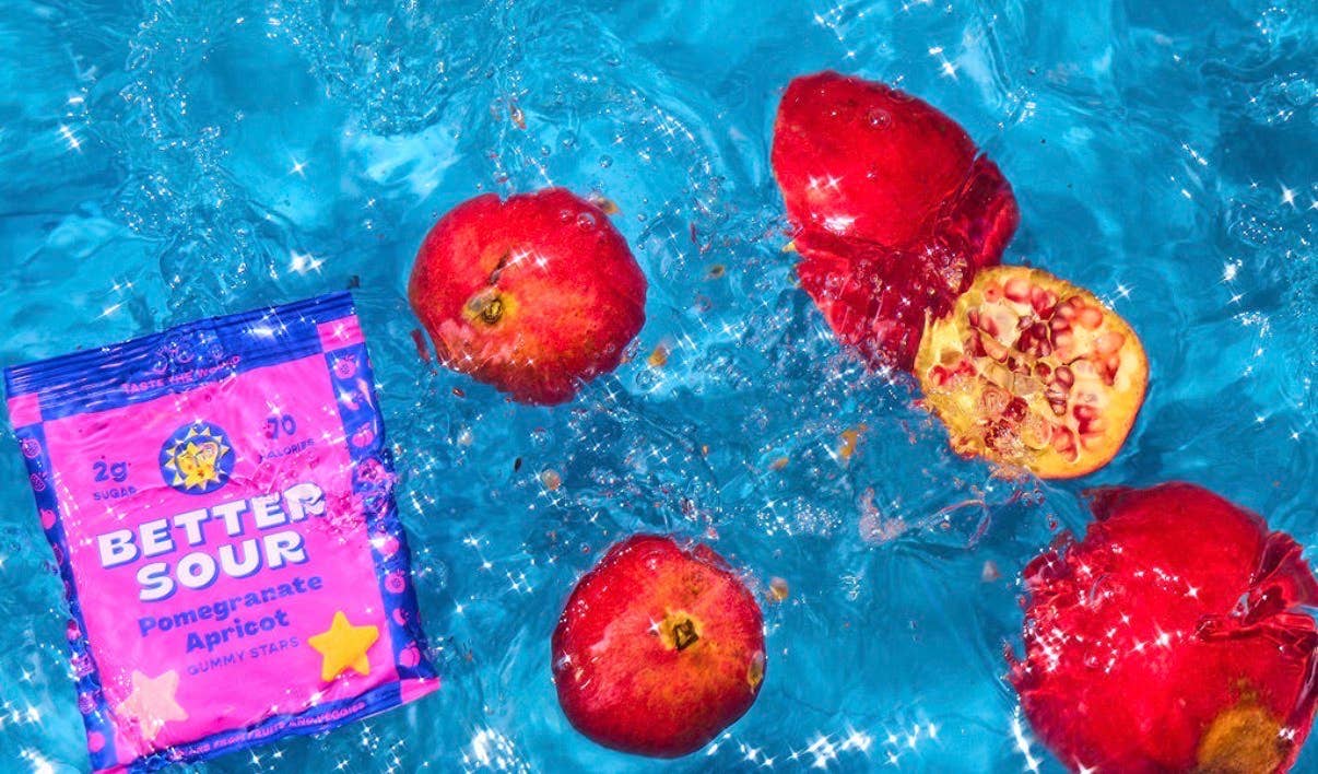 Better Sour - Better Sour | Pomegranate Apricot Gummy Stars, 1.8oz