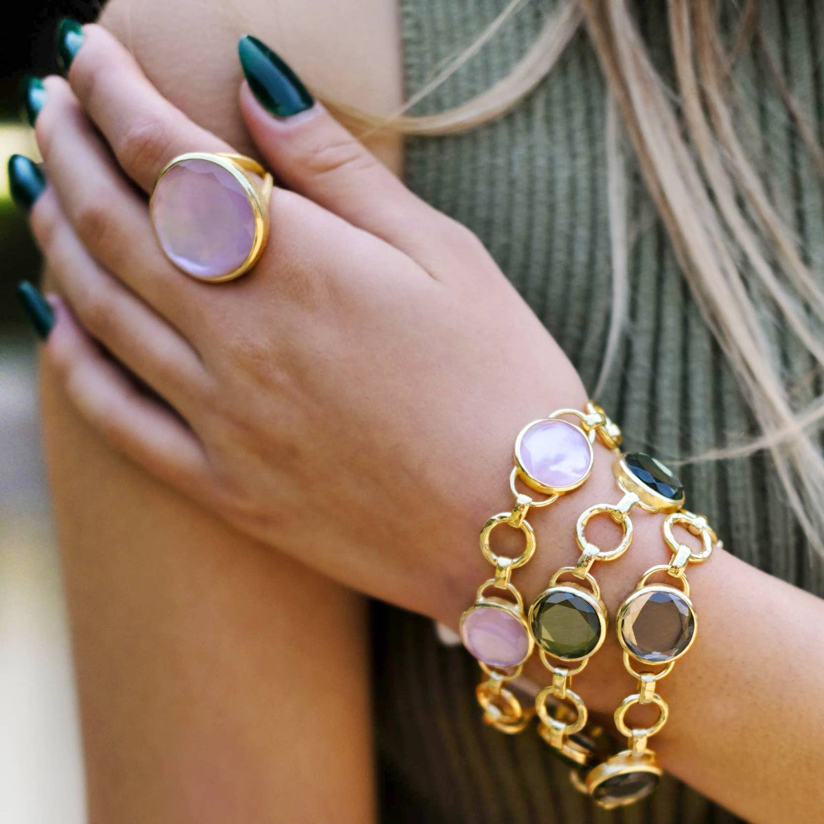 Marcia Moran - Idaho Ring: Aqua / 7