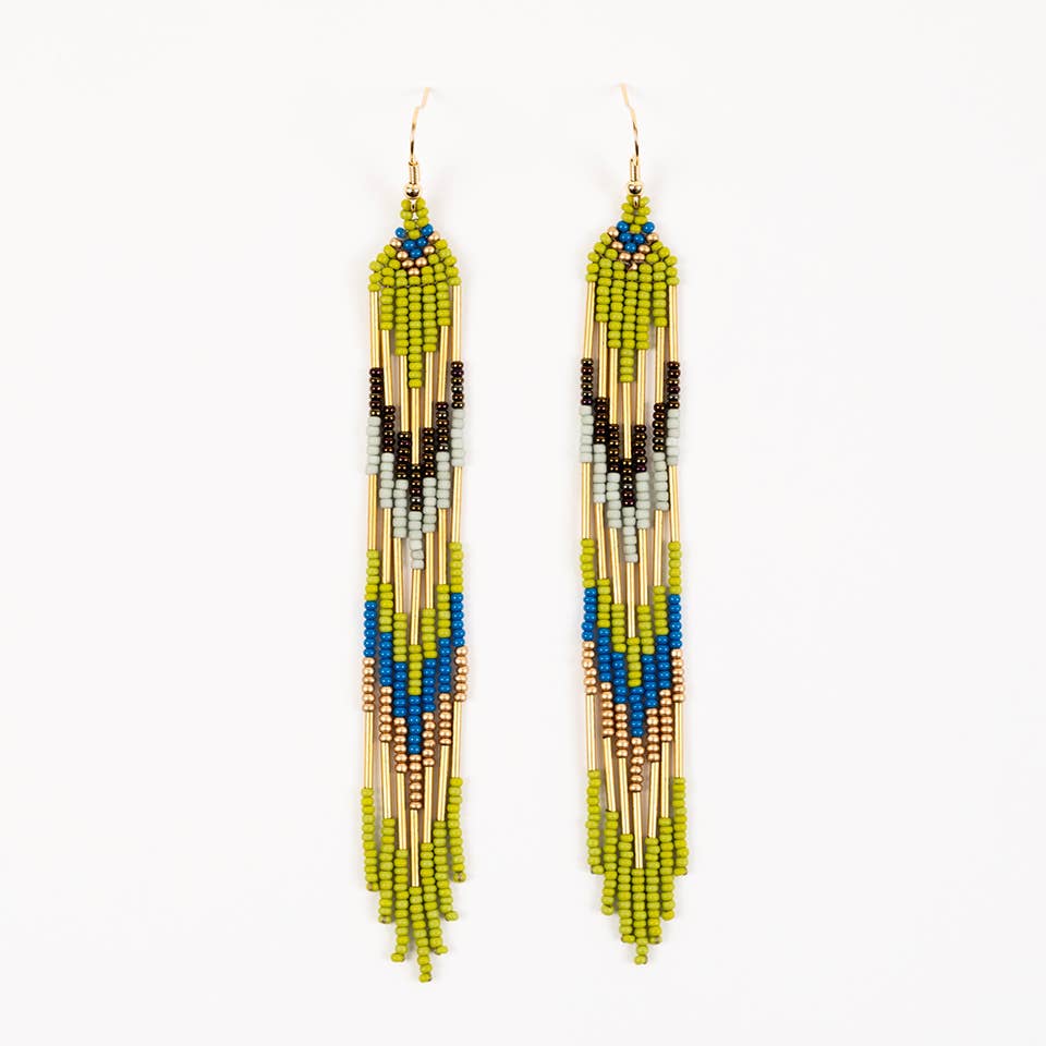 Free Spirit Fringe Earrings: Deep Pop