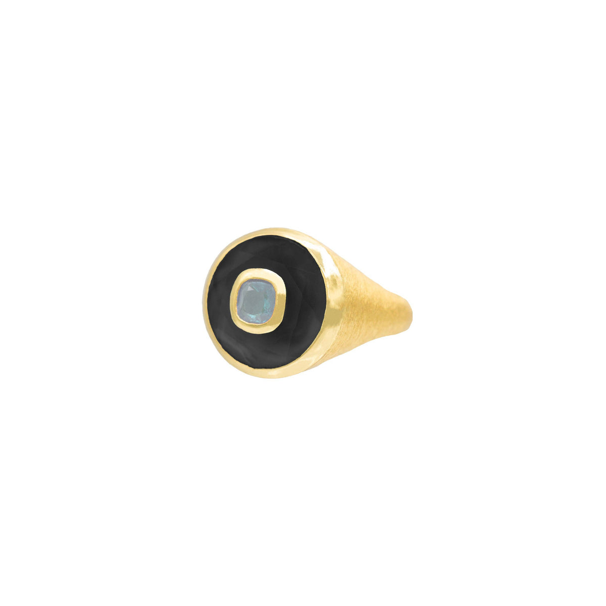 Marcia Moran - Annie Ring: Labradorite/MOP / 8