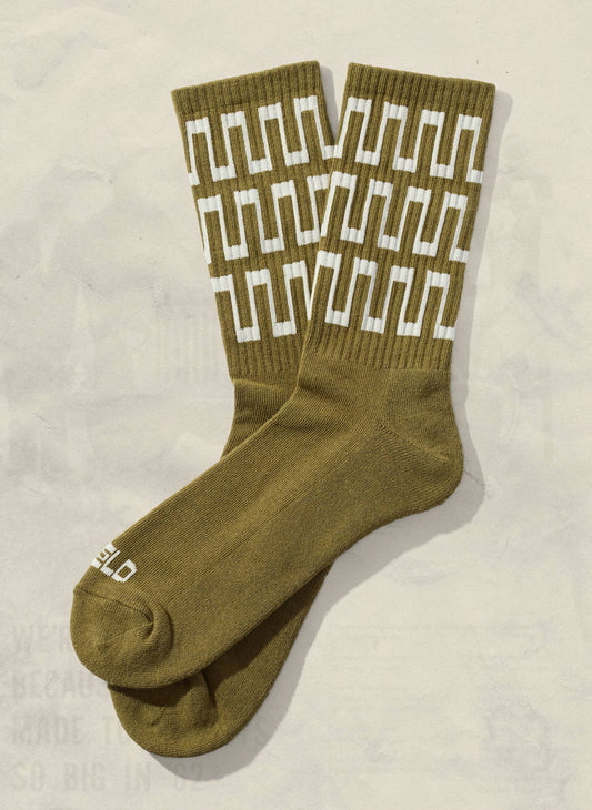 Slacker Crew Socks: Cactus