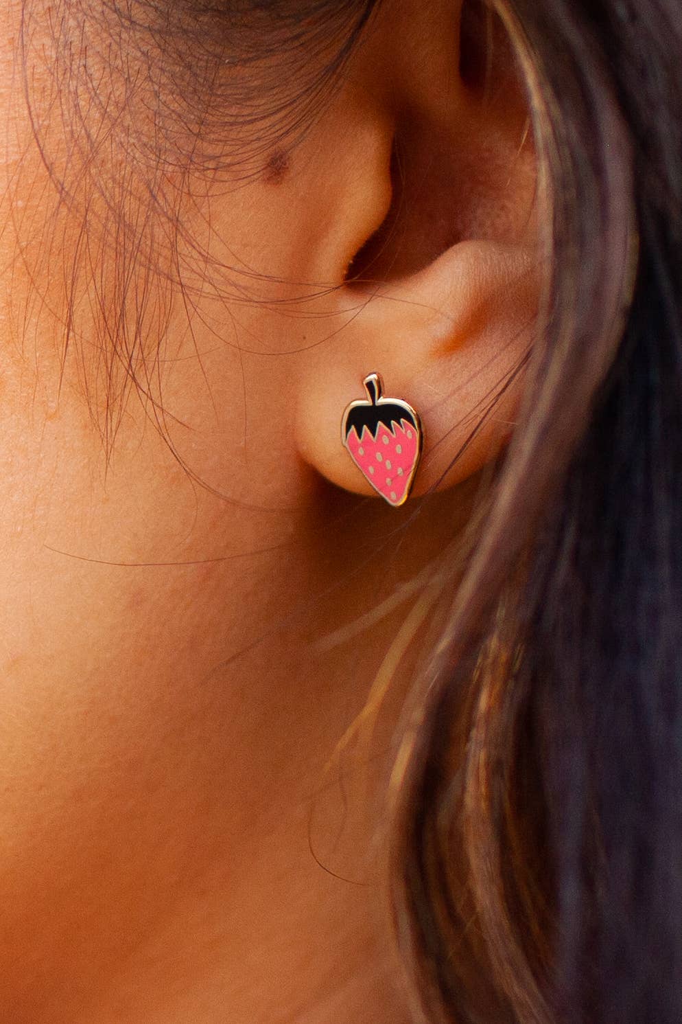 Jenny Lemons - Strawberry Enamel Earrings