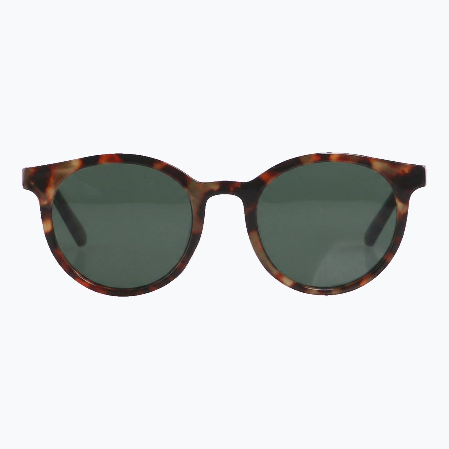 Jaxy Eyewear - Havana Haze - Polarized Round Sunglasses for Women & Men : Brown