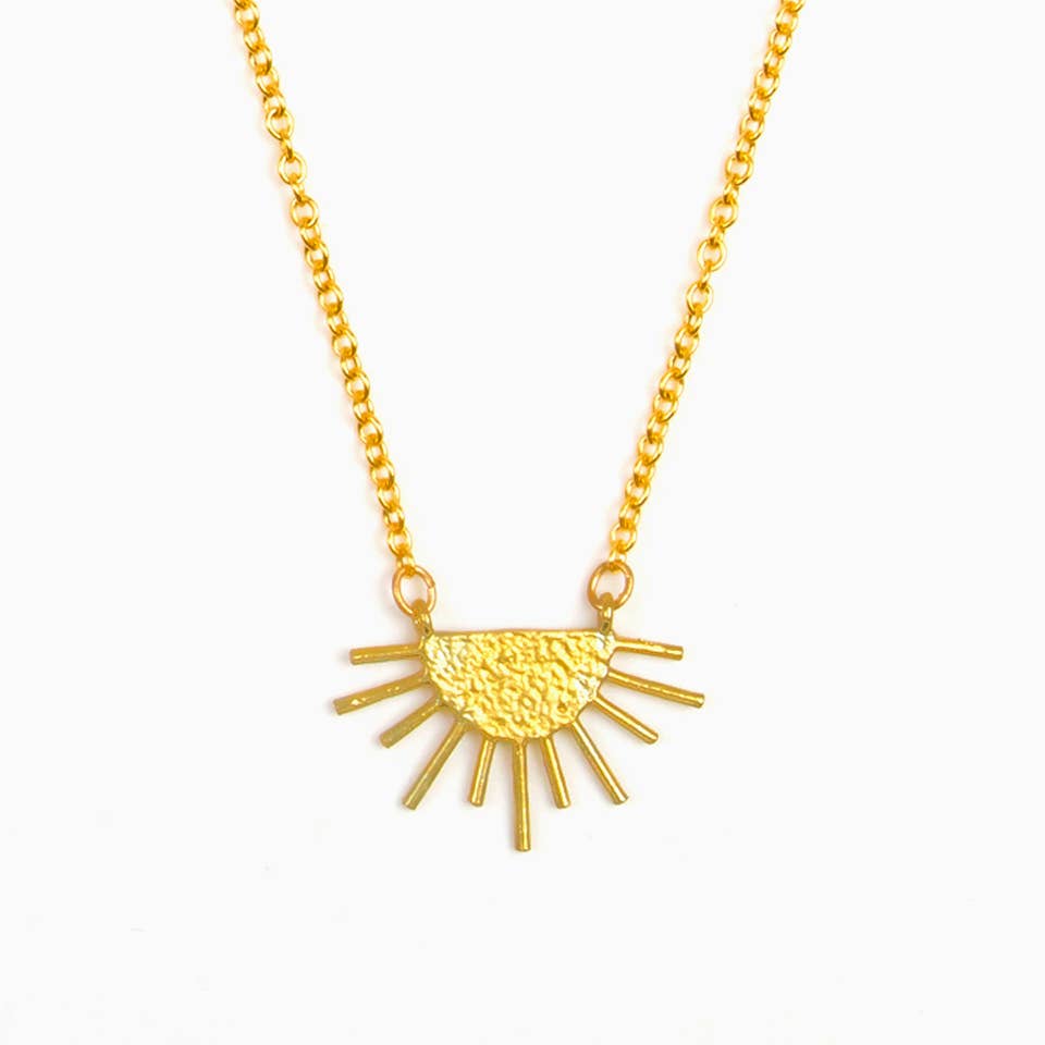 Altiplano - Sun Ray Necklace: Sliver