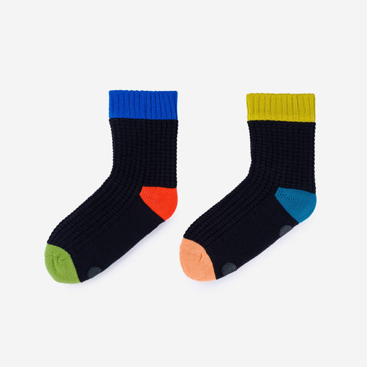 Spot Knit House Socks: Grey / S/M - W 6-9<br>M 5-7.5