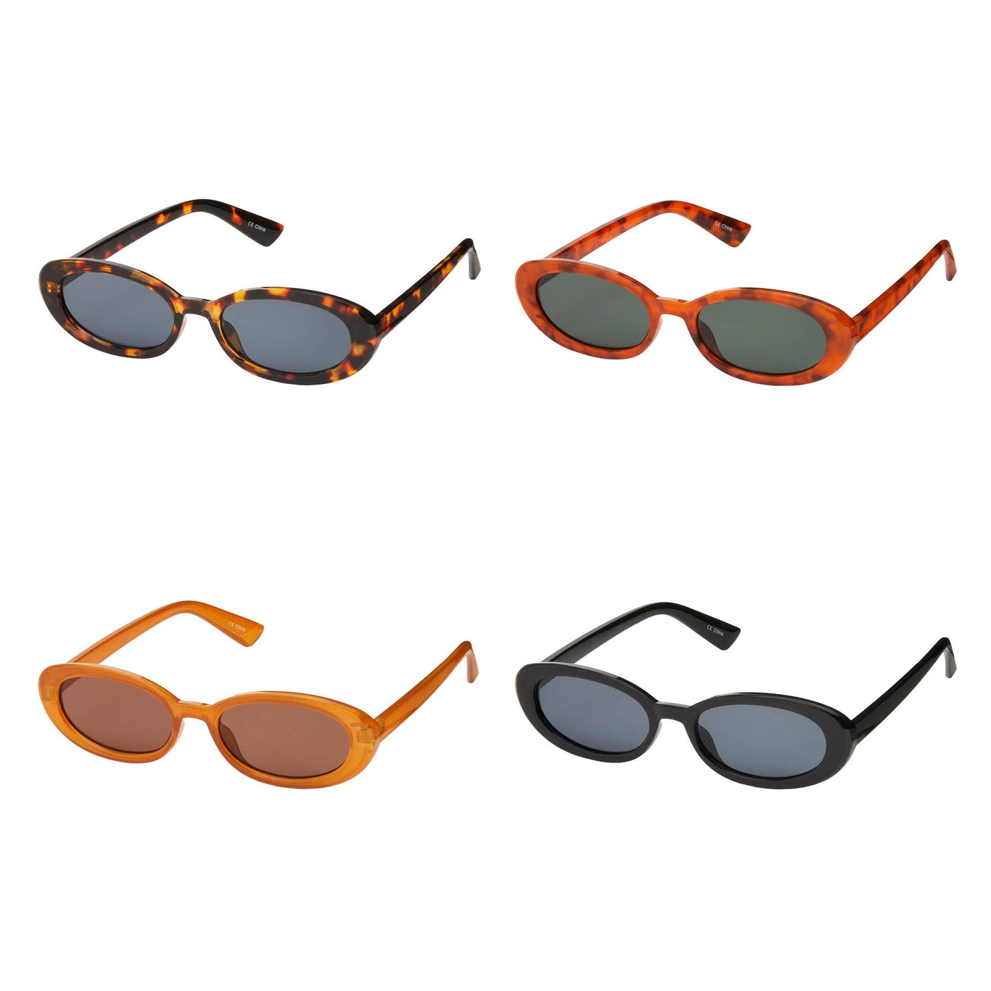 Blue Gem Sunglasses Inc - 1205 NEW ROSE MINI OVAL COLOR ASSORTMENT