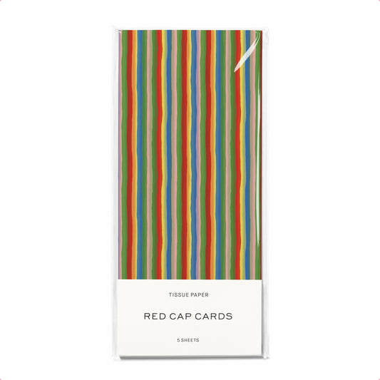 Colorful Stripe tissue paper: 5 Sheets