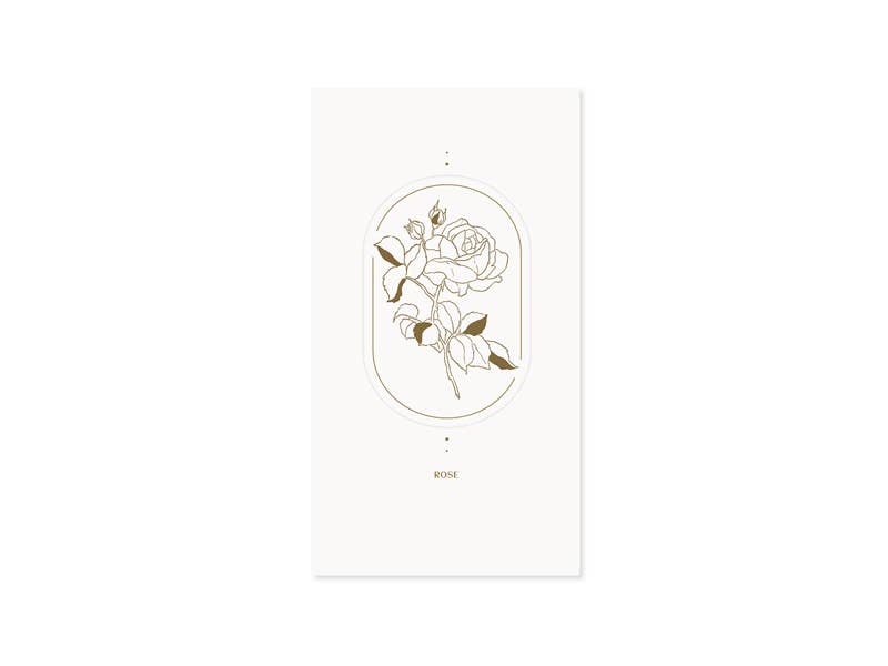 Rose Artisan Pop-up Love Card with Gold Foil