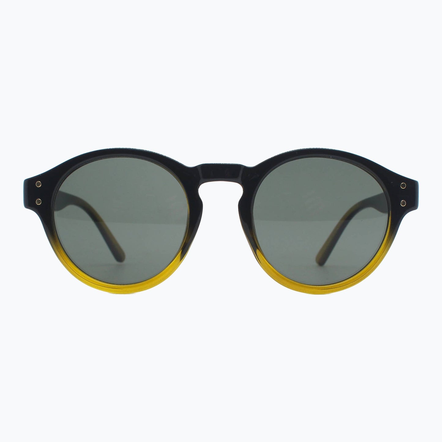Jaxy Eyewear - Sunset Theory - Vintage Round Sunglasses for Women & Men: Grey