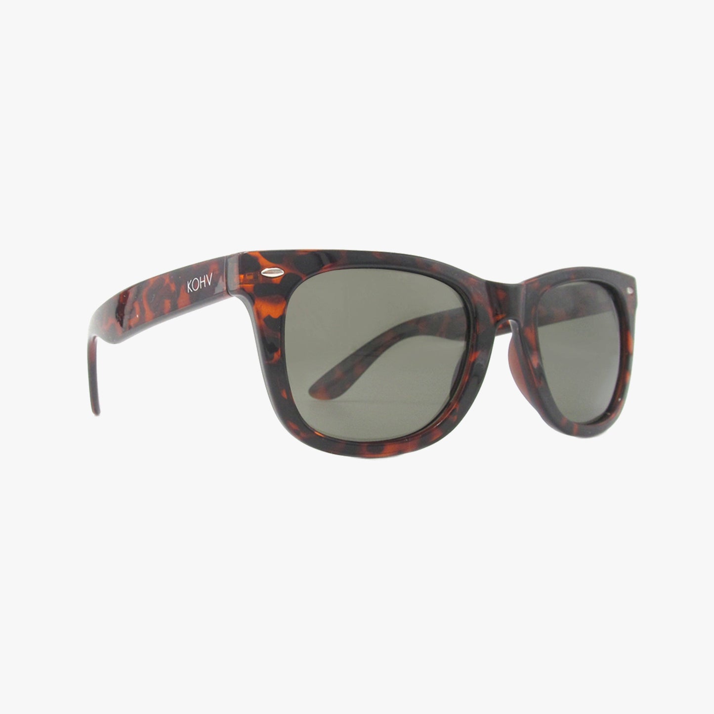 Kohv Eyewear - DRIFT CHESTNUT Polarized Square Retro Sunglasses