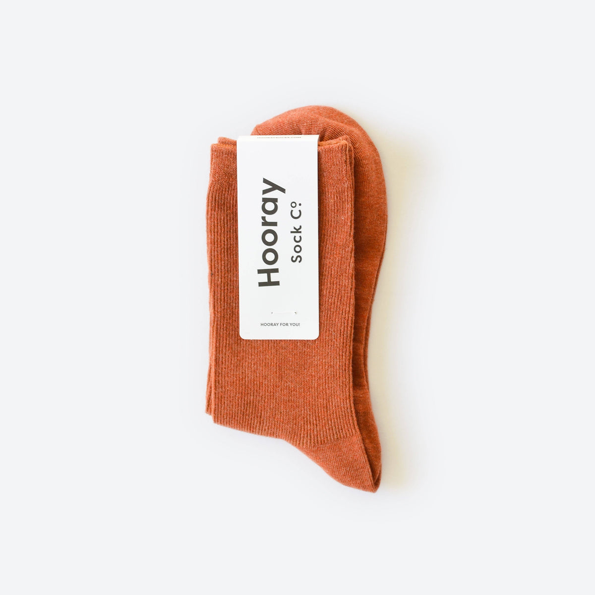 Hooray Sock Co. - Everyday Solid Crew Socks — Spice: Small (Women's 4 - 10)