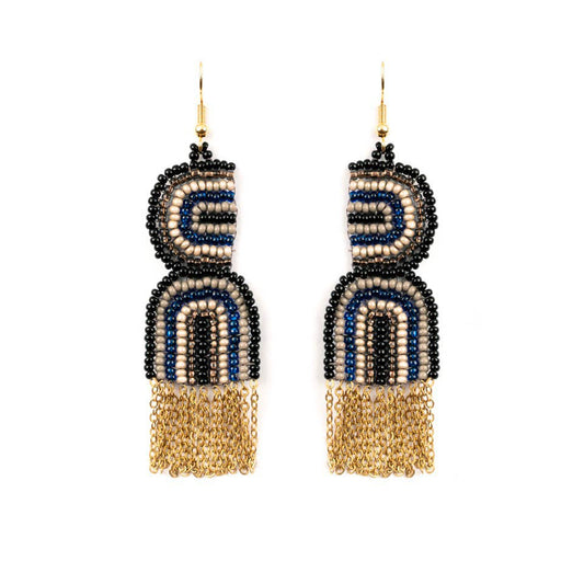 U Turn Earrings: Midnight