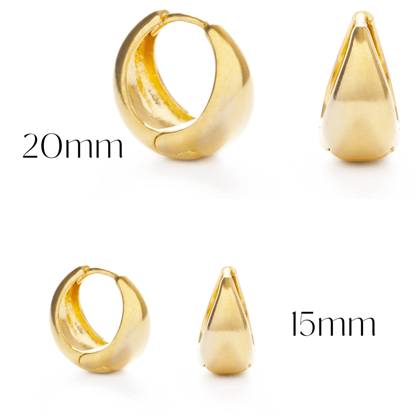 Sofia Huggie Hoops: Small
