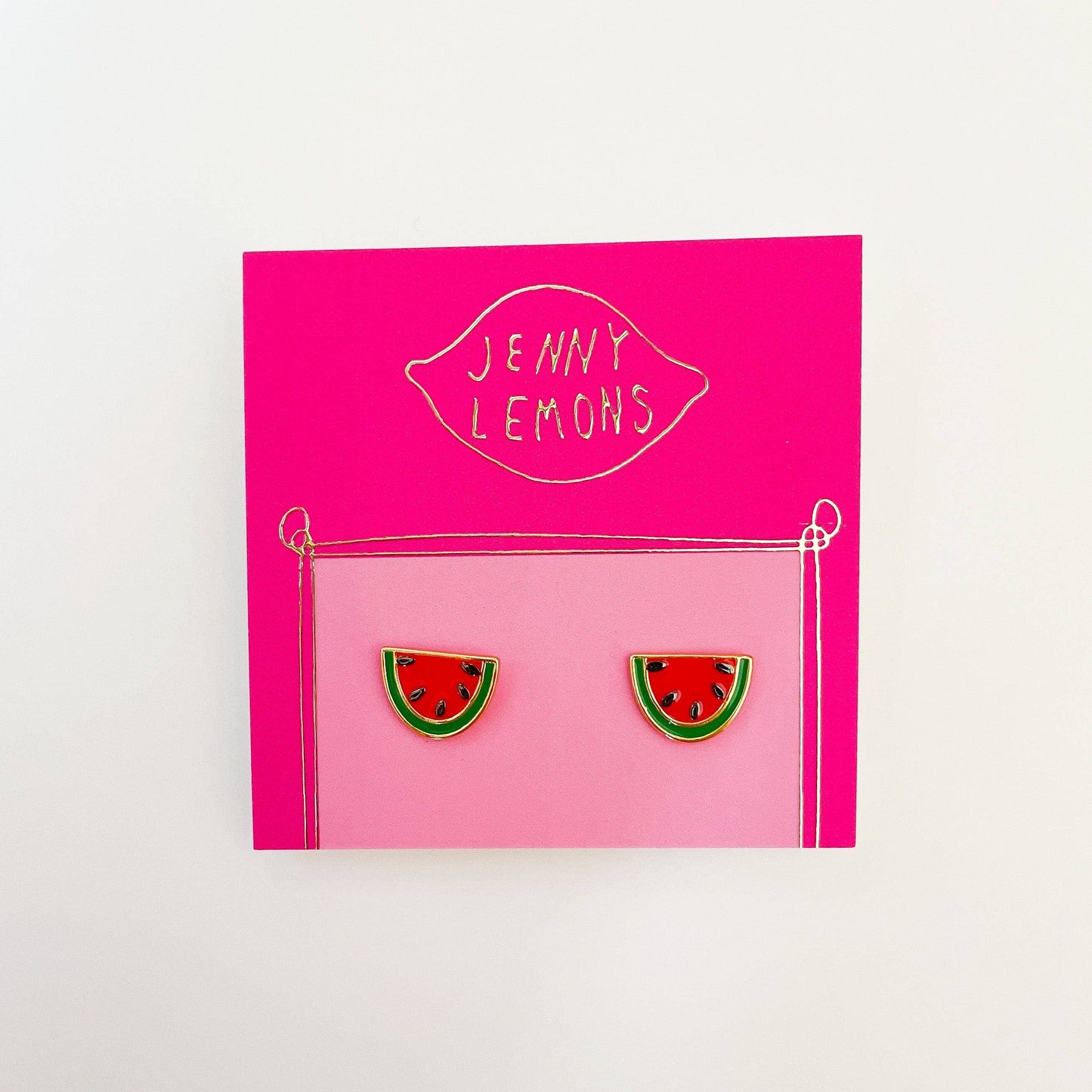 Jenny Lemons - Watermelon Enamel Earrings