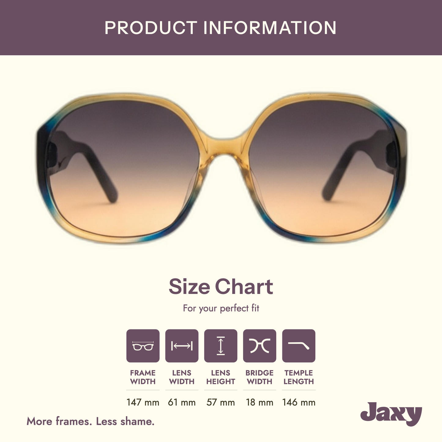 Jaxy Eyewear - Studio - Oversized Gradient Polarized Sunglasses for Women: Brown/Pink