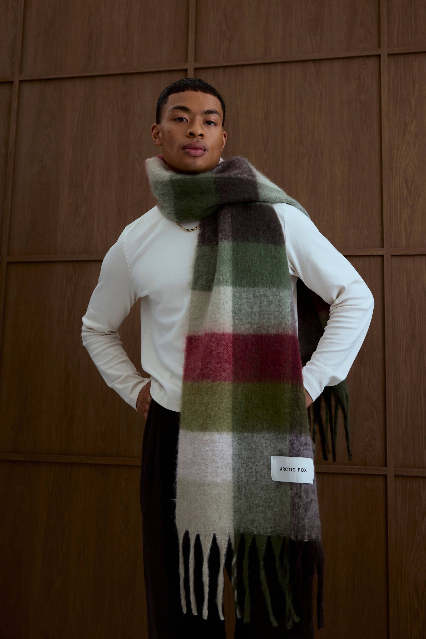 The Reykjavik Scarf - 100% Recycled - Mossy Green - FW25
