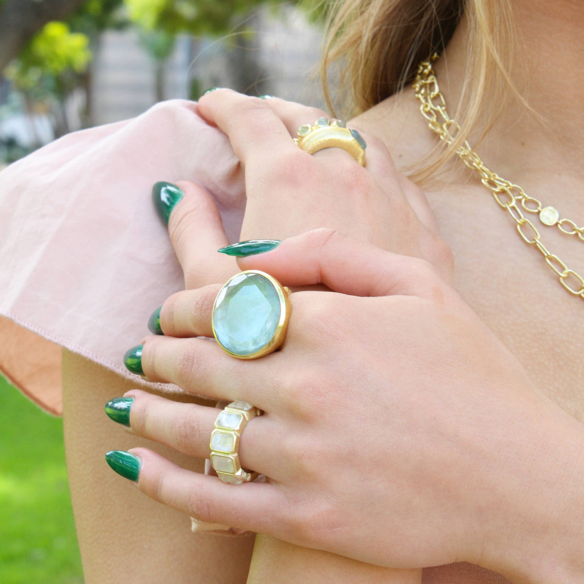 Marcia Moran - Idaho Ring: Aqua / 7