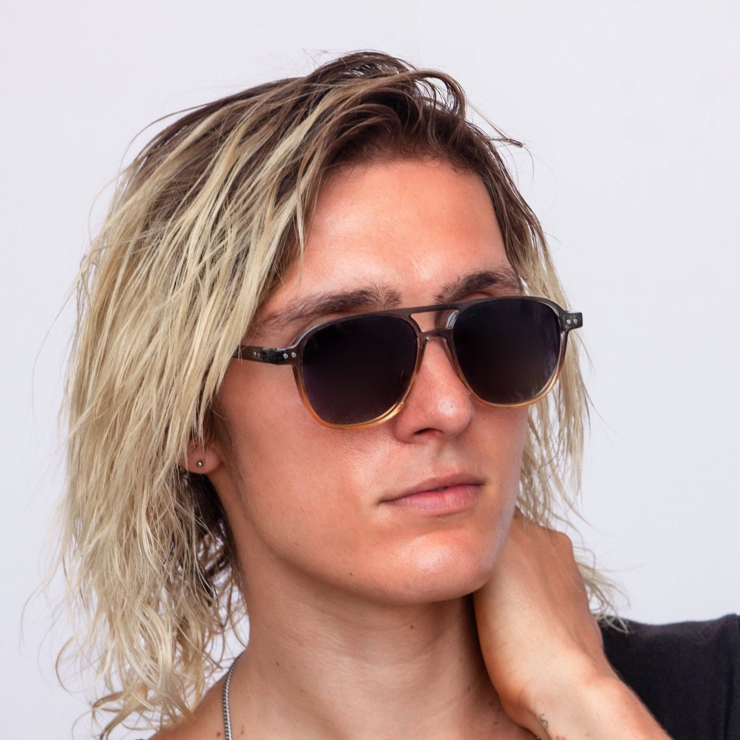 Jaxy Eyewear - Eastwood - Retro Polarized Aviator Unisex Sunglasses: Grey