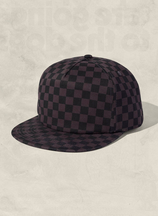 Tonal Checkerboard Field Trip™ Hat: Black Tonal - Checkerboard