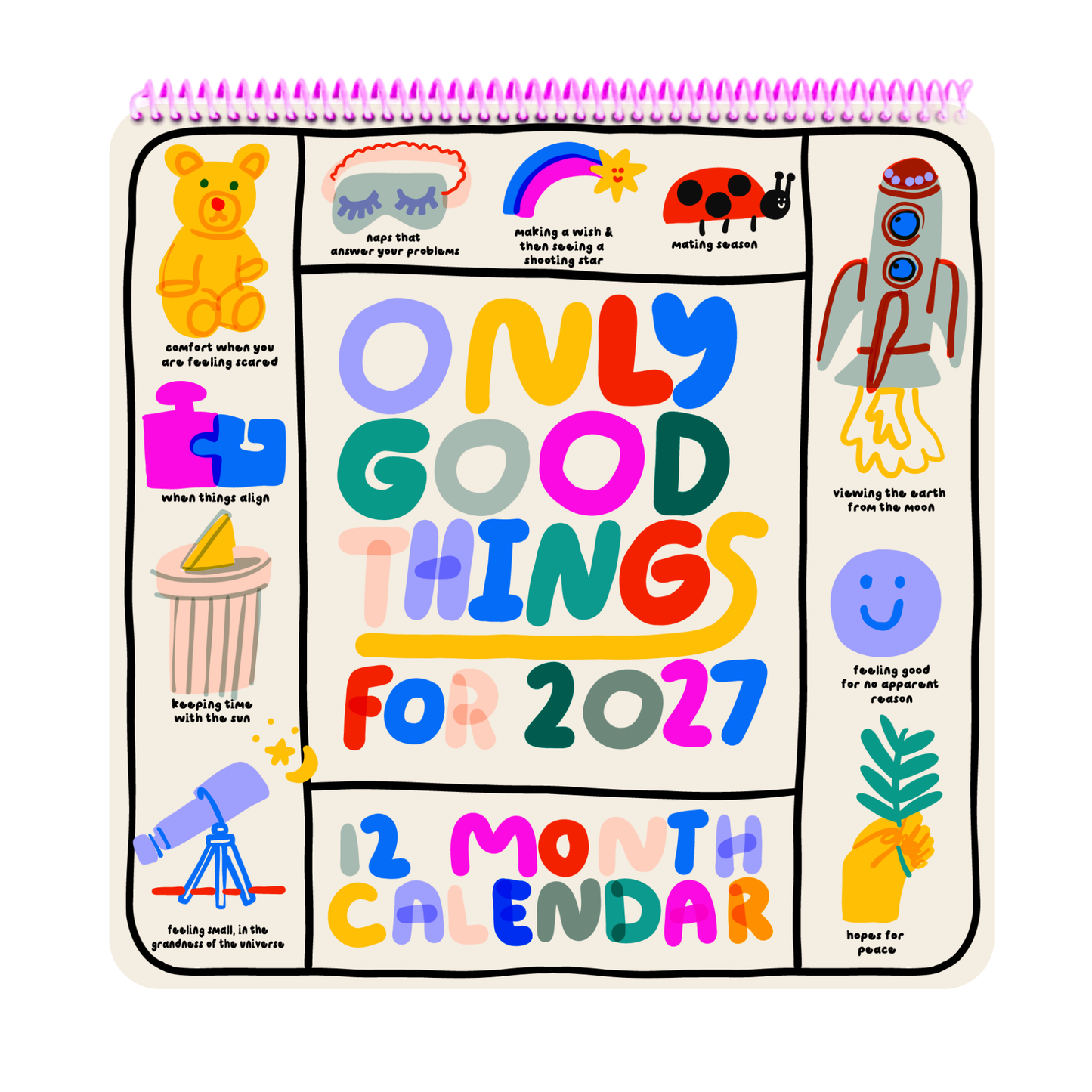 People I've Loved - PREORDER 2027 Only Good Things 12-Month Wall Calendar