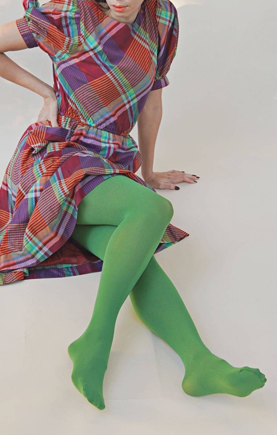 OPAQUE ZOKKI COLORED TIGHTS: Merlot / Tall/ Large- Plus