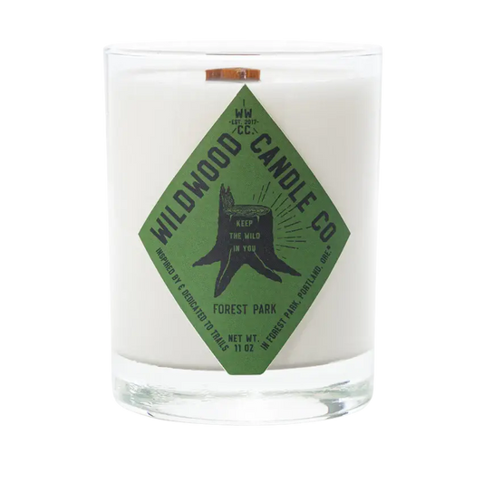 11 oz Forest Park Soy Candle - Mint Oakmoss Amber
