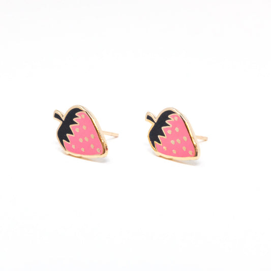 Jenny Lemons - Strawberry Enamel Earrings