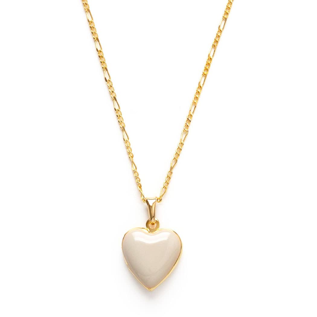 Amano Studio - Small Heart Enamel Locket: Canyon