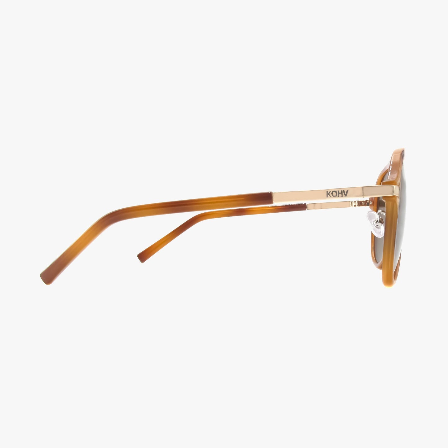 Kohv Eyewear - AURA HONEY TORTOISE Polarized Fashion Aviator Sunglasses