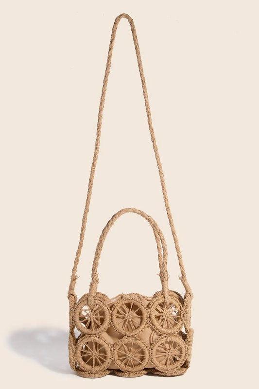Intricate Braided Wheels Hand Bag: KA