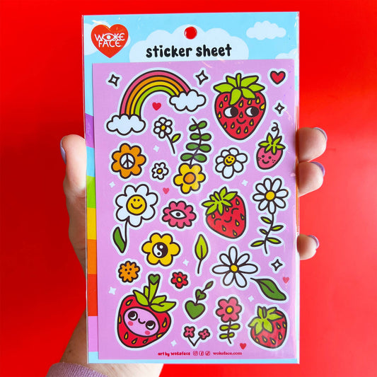 Sticker Sheet - Strawbebby