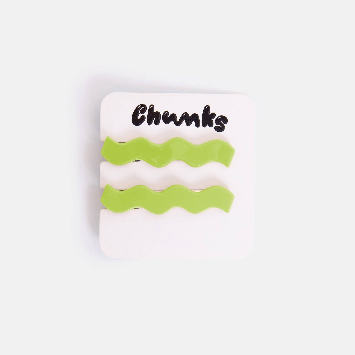 CHUNKS - Allie Clips in Lime