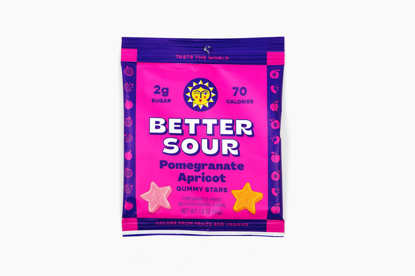 Better Sour - Better Sour | Pomegranate Apricot Gummy Stars, 1.8oz