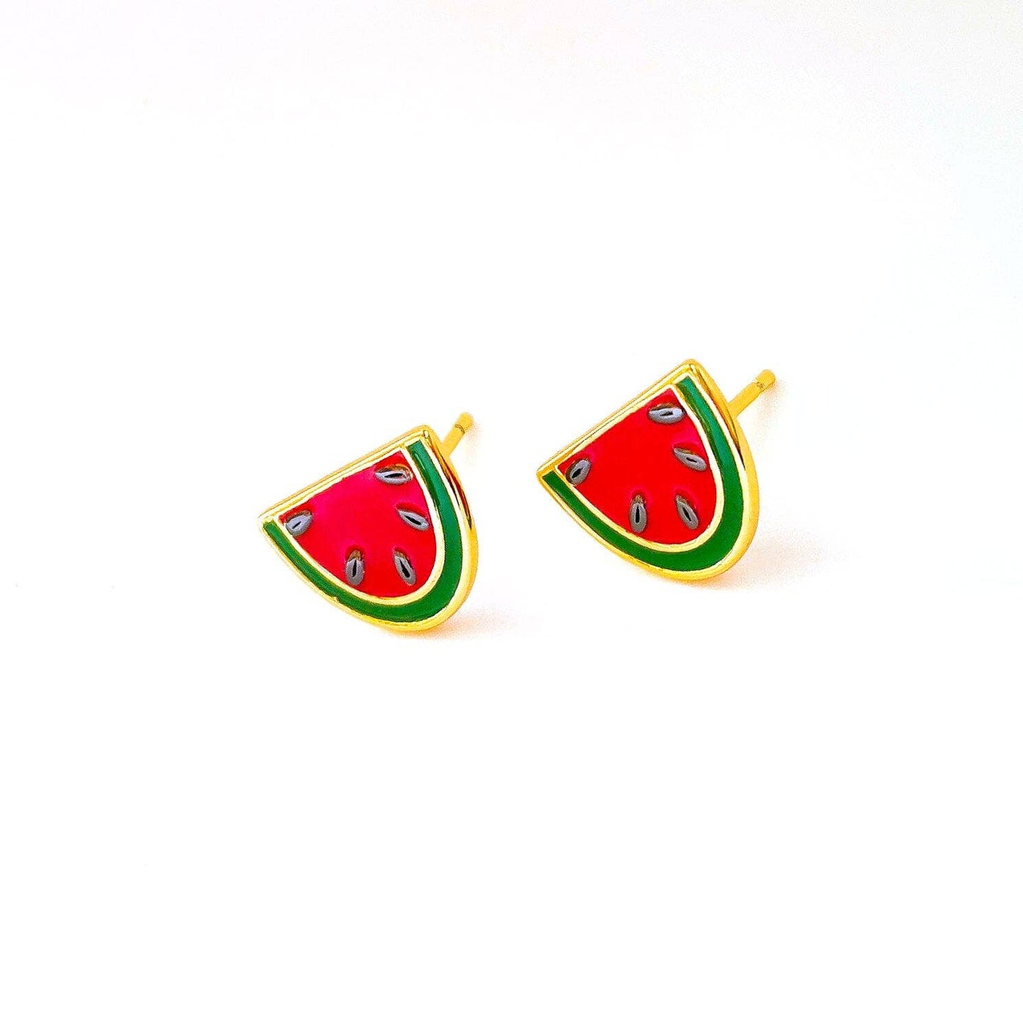 Jenny Lemons - Watermelon Enamel Earrings