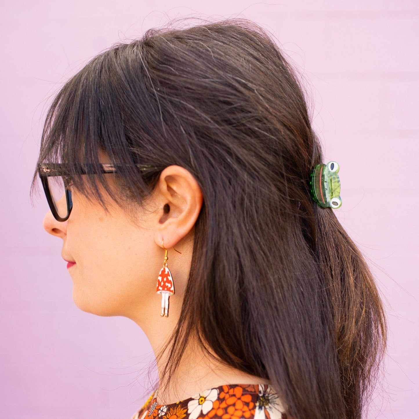 Jenny Lemons - Mini Green Froggy Hair Claw Clip