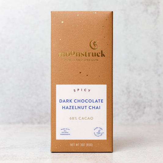 Moonstruck Chocolate Co - Spicy Dark Chocolate Hazelnut Chai Bar