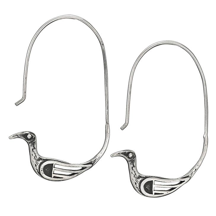 Tiger Mountain Jewelry - Elegant Birds Sterling Silver Dangle Earrings