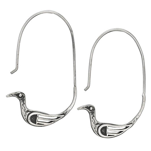 Tiger Mountain Jewelry - Elegant Birds Sterling Silver Dangle Earrings