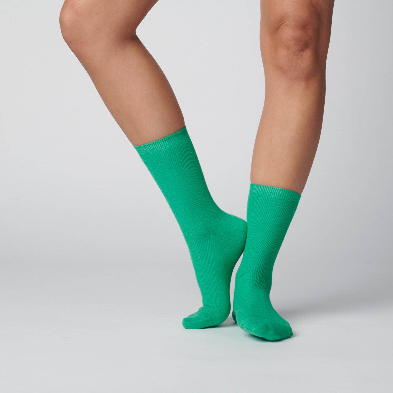 Hooray Sock Co. - Kelly Green (Cotton): Small (Women's 4 - 10)